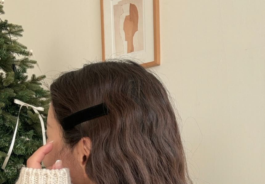 Hair Plain Clip Velvet