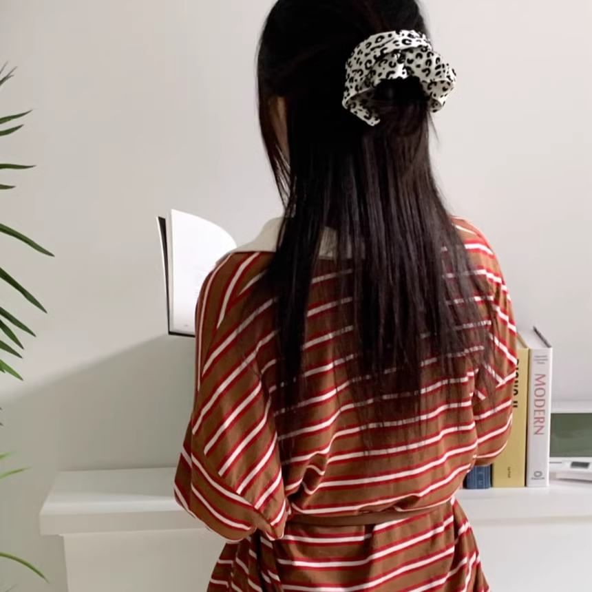 Scrunchie Leopard Print Hair