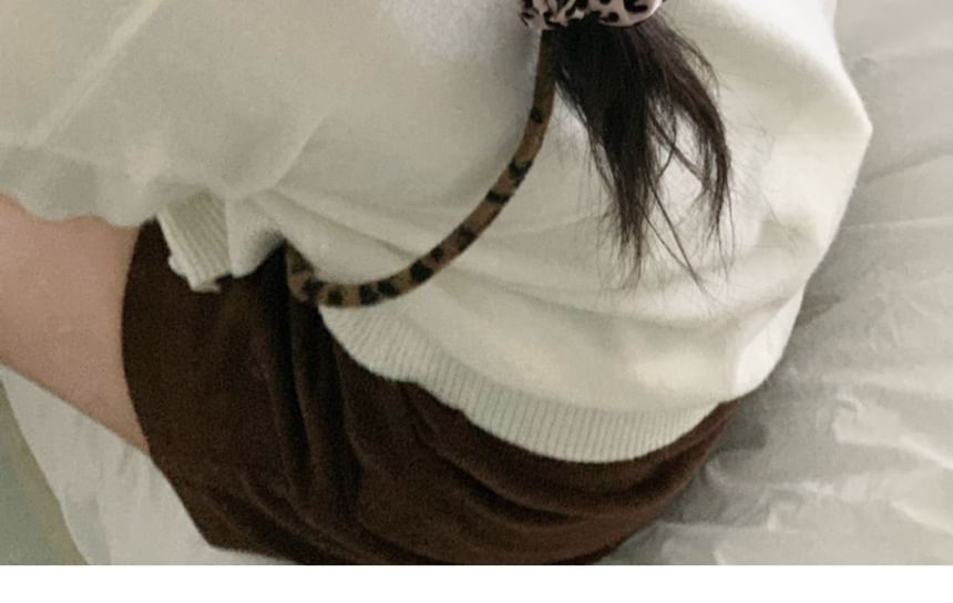Scrunchie Leopard Print Hair