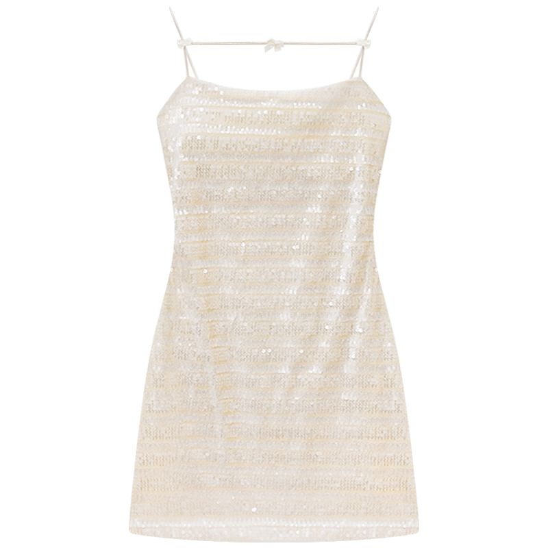 Sequin Ruched Bodycon Mini Dress