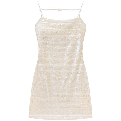 Sequin Ruched Bodycon Mini Dress