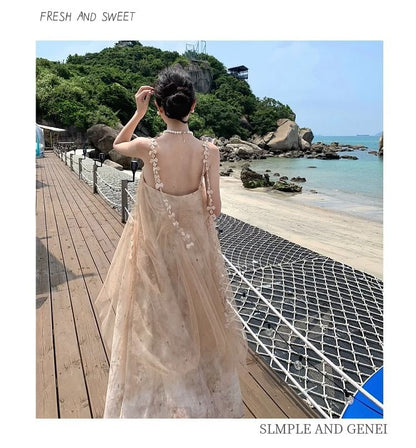 Lace A-Line Maxi Dress