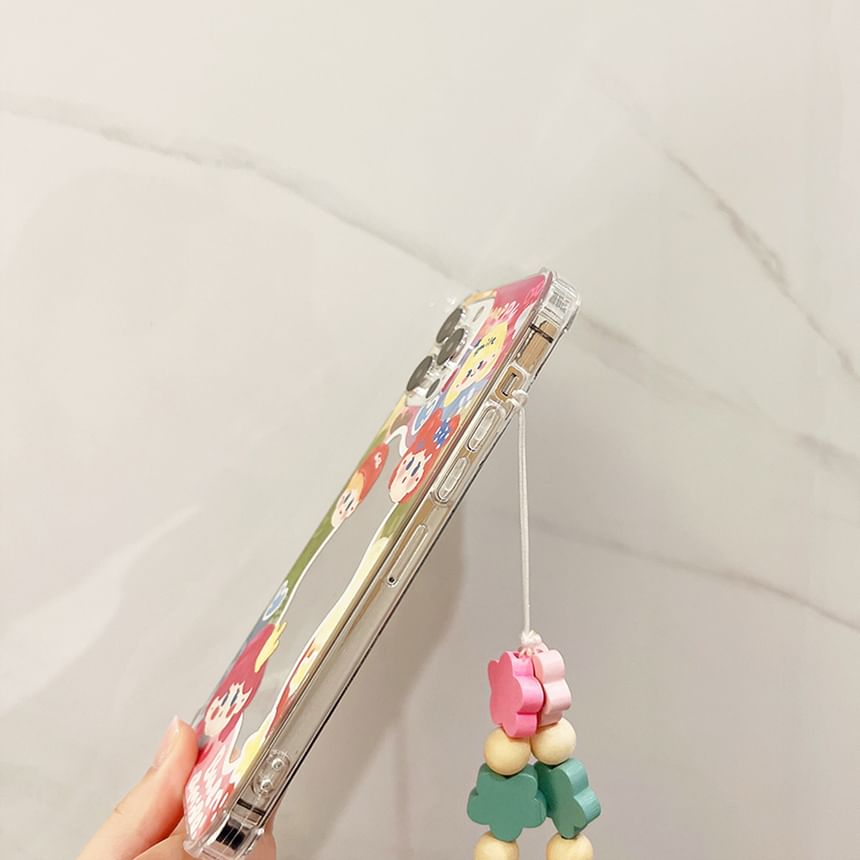 Mirrored Cartoon Case Phone