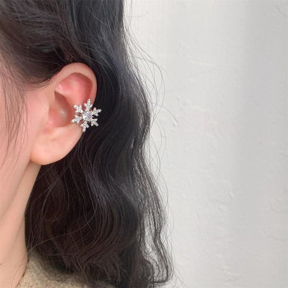 Rhinestone Cuff Snowflake Ear