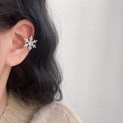 Rhinestone Cuff Snowflake Ear