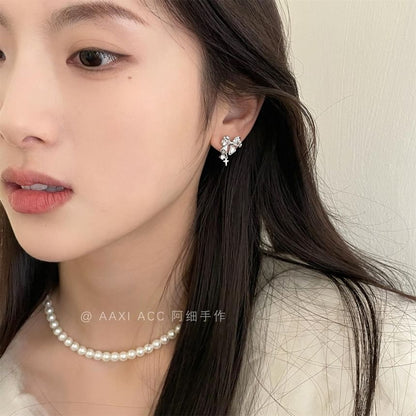 Set Rhinestone Earring of 4: Stud