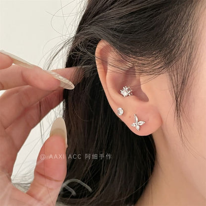 Set Rhinestone Earring of 4: Stud