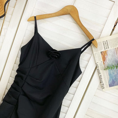 Shirred A-Line Mini Dress