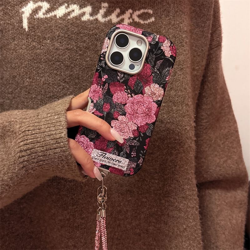 Case / Rose Strap Phone Set