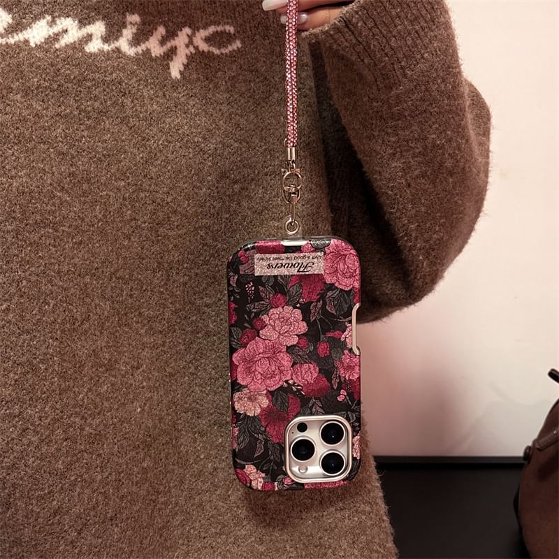 Case / Rose Strap Phone Set