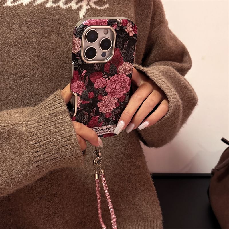 Case / Rose Strap Phone Set