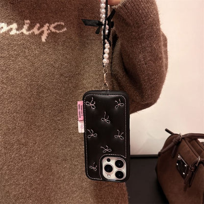 Case Strap / Embroidered Set Bow Phone