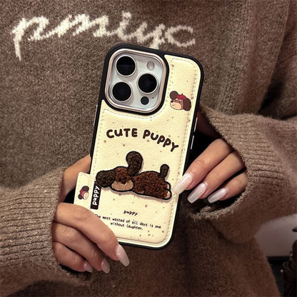 Dog Set Strap / Case Phone Embroidered