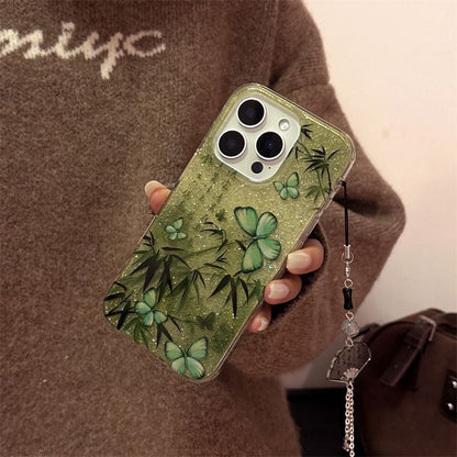 Charm Phone / Set Bamboo Butterfly Case