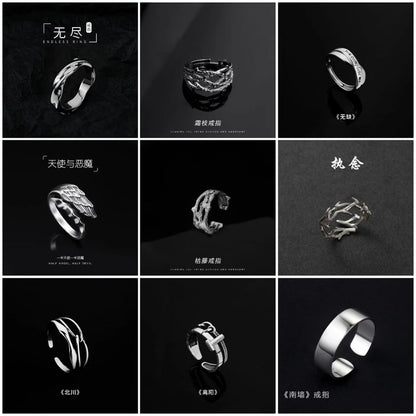 Stainless Steel Open Ring - Assorted Designs