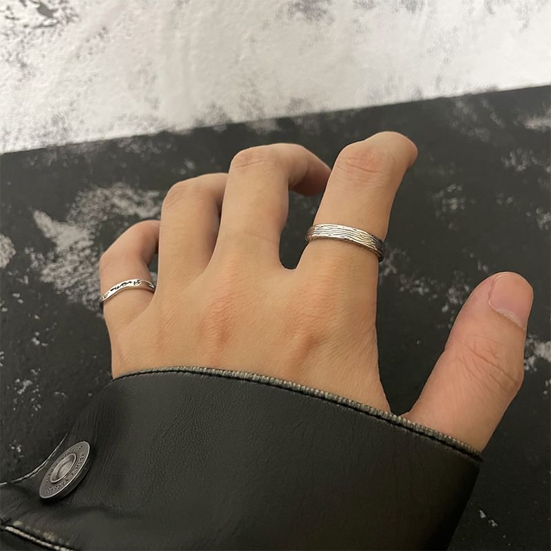 Stainless Steel Open Ring Set - Multiple Designs