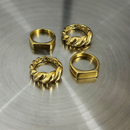 Stainless Steel Band Ring - Various Styles