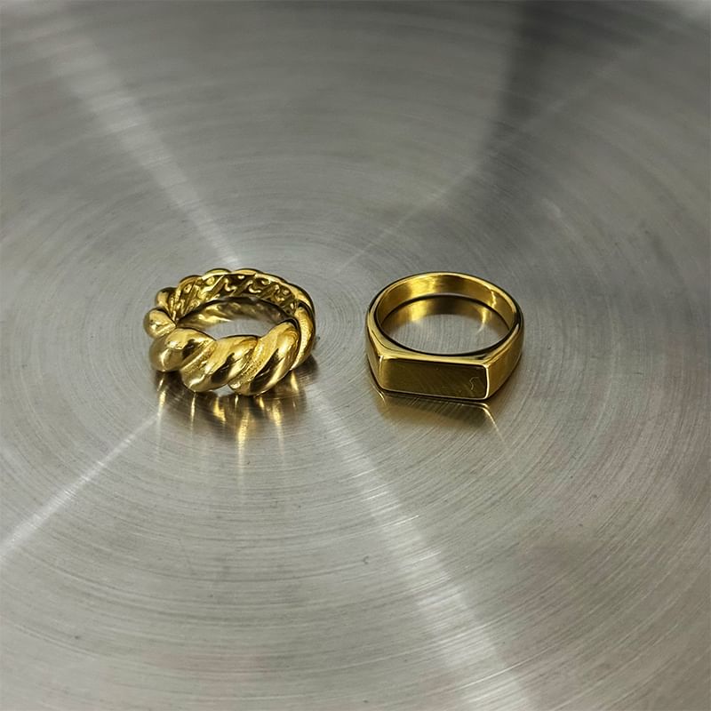 Stainless Steel Band Ring - Various Styles