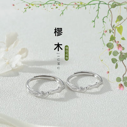 Couple Matching Twist Ring - Metal Band