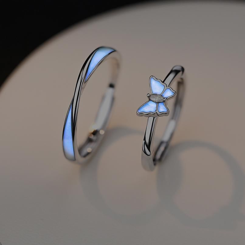 Couple Matching Glow Ring - Dark Reactive