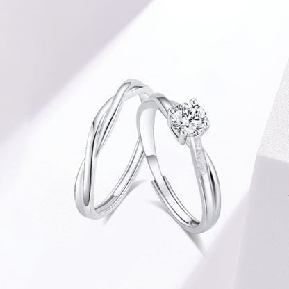 Couple Matching Metal Ring - Minimalist Band