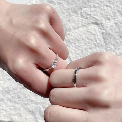Couple Matching Metal Ring - Minimalist Band
