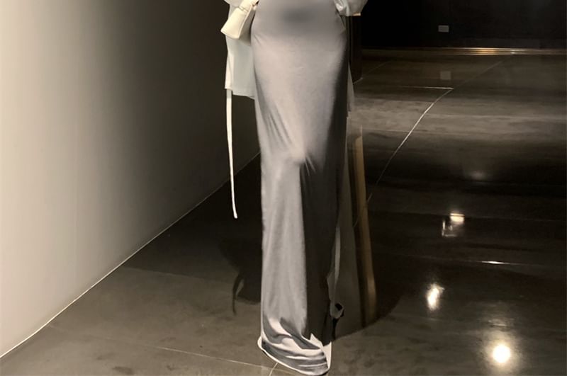 Bodycon Midi Dress / Cardigan
