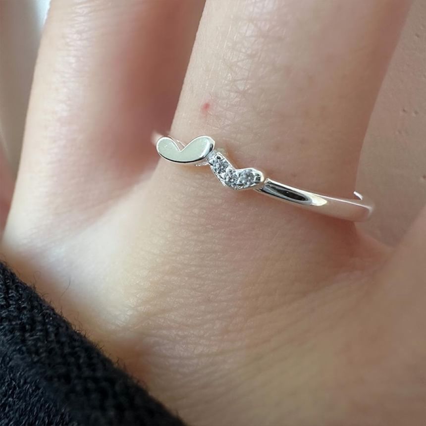 Silver Sterling Heart 925 Ring