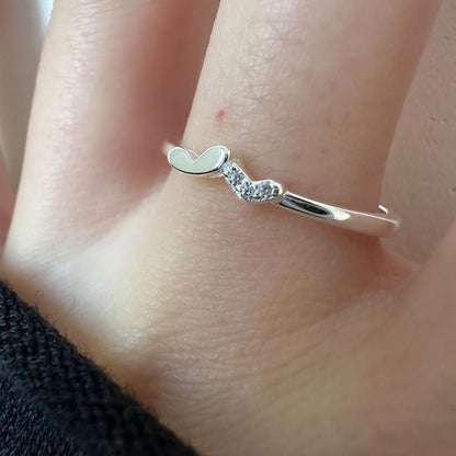 Silver Sterling Heart 925 Ring