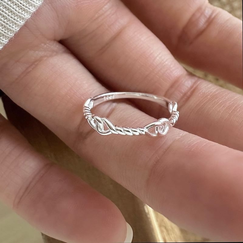 925 Silver Sterling Ring Twist