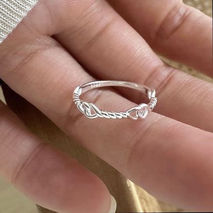 925 Silver Sterling Ring Twist