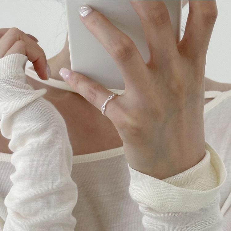 925 Silver Sterling Ring Twist