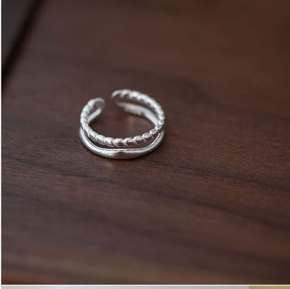 Sterling Ring 925 Open Silver Metal