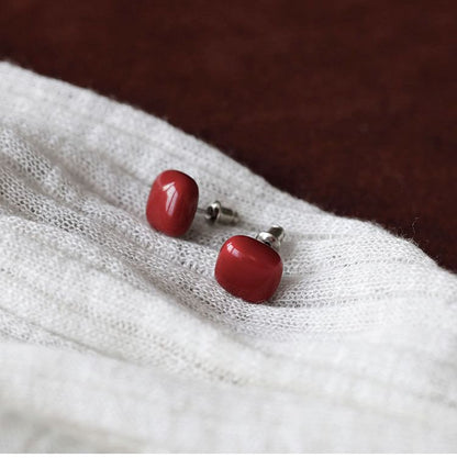 Silver Stud 925 Square Earring Sterling