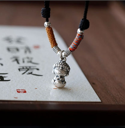 Sterling Silver Necklace Pendant 925 Buddha