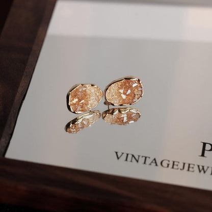 Silver Stud Sterling Crystal 925 Earring