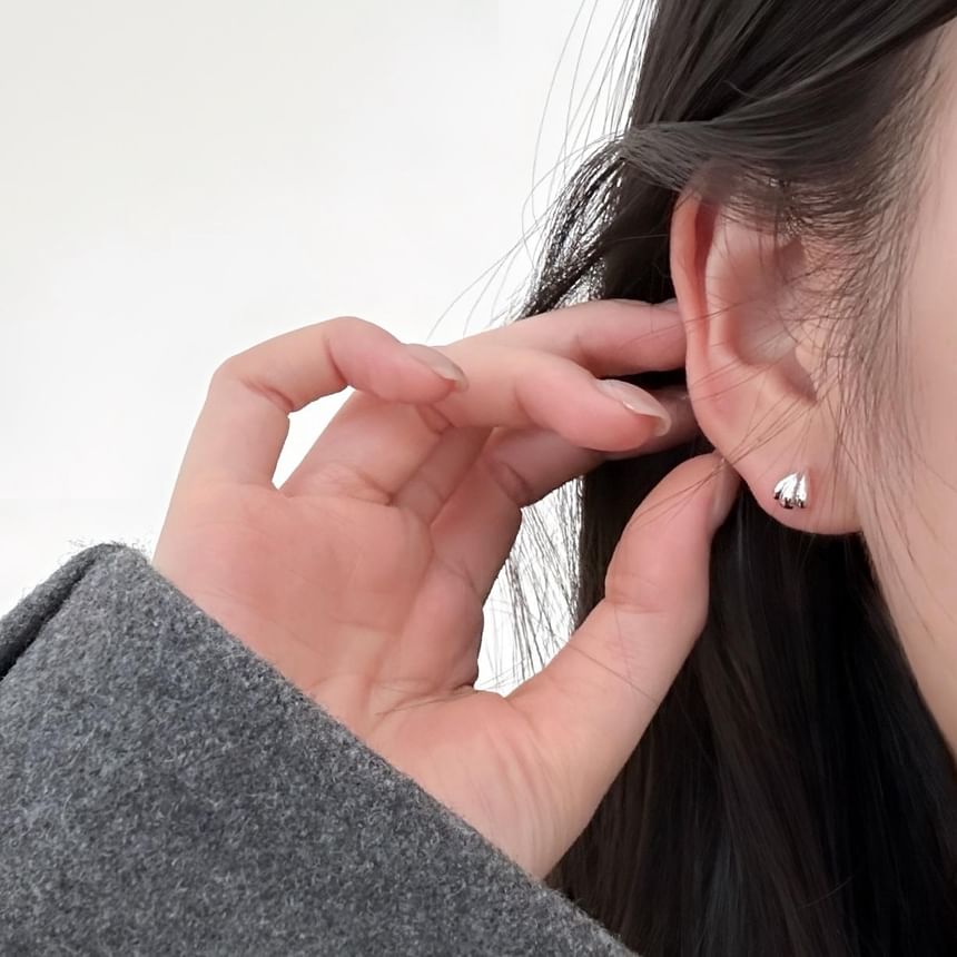 Sterling Stud 925 Silver Earring Shell