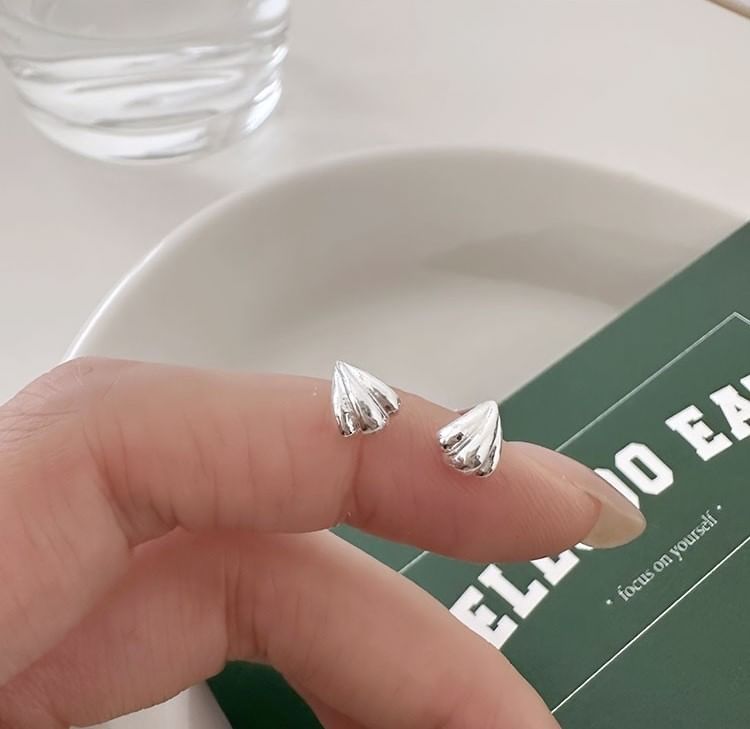 Sterling Stud 925 Silver Earring Shell