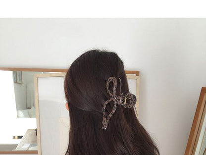 Leopard Acrylic Print Claw Hair