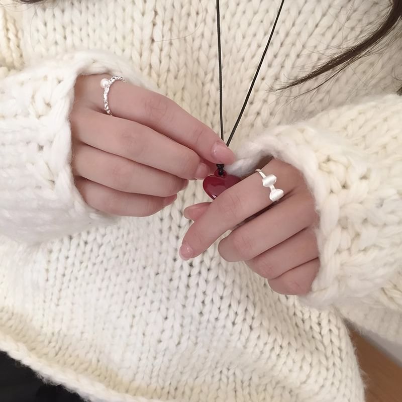 Silver Ring Sterling Open