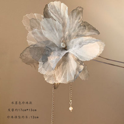 Flower Pin Mesh Hair