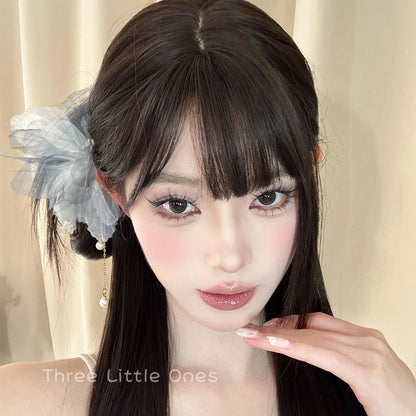 Flower Pin Mesh Hair