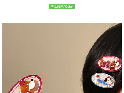 Cartoon Clip Dog Acrylic Hair
