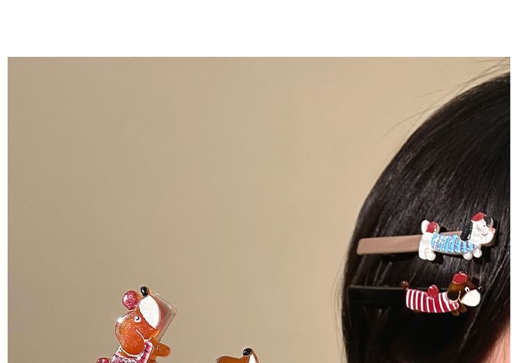 Cartoon Clip Dog Acrylic Hair