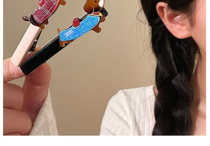 Cartoon Clip Dog Acrylic Hair