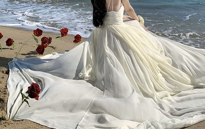 V-Neck A-Line Maxi Dress