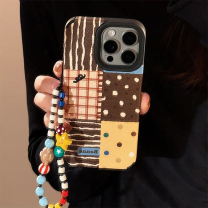 / Patterned Phone Strap Case Set