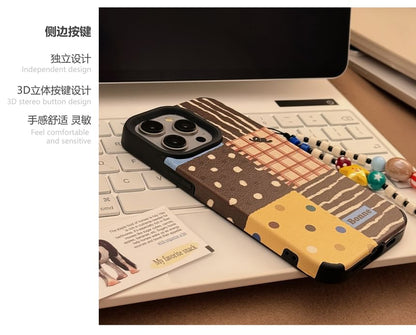 / Patterned Phone Strap Case Set