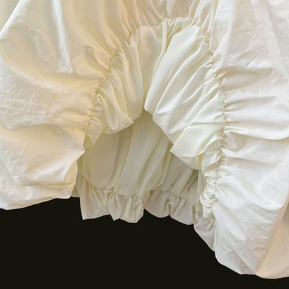 Elevated Bubble Hem Midi Skirt