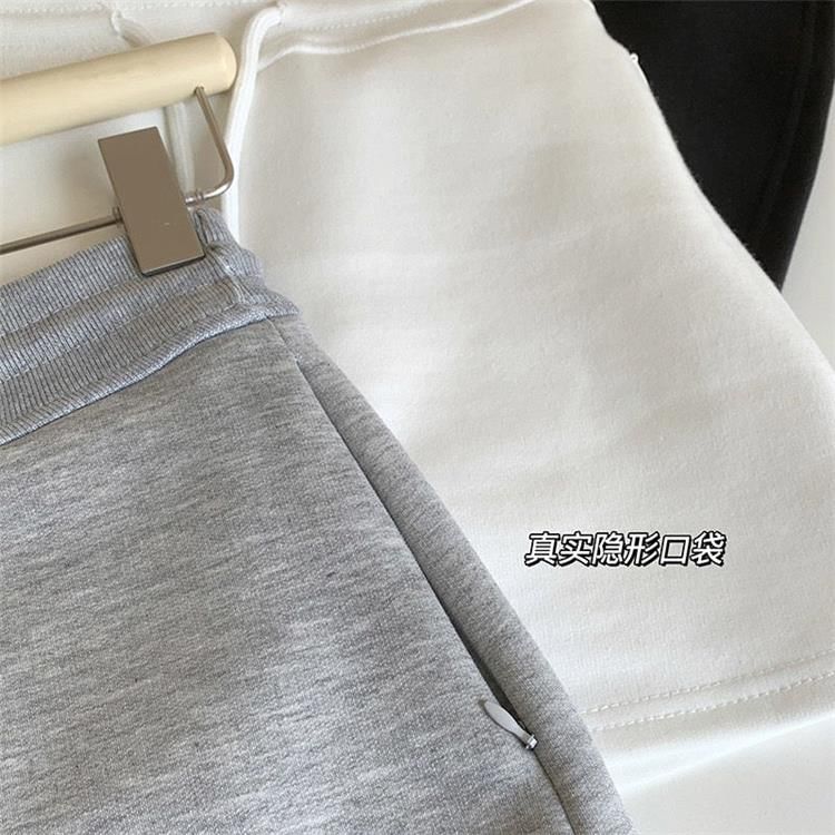 Plain High-Rise A-Line Mini Skirt - Cotton Blend